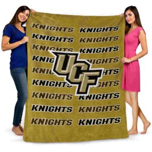 ucf knights fan pride gold blanket fashion forward