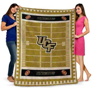 ucf knights football field gold blanket fashion forward