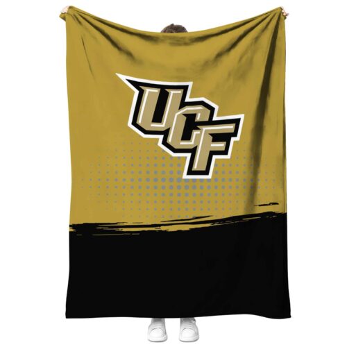 ucf knights gradient dots gold blanket best selling