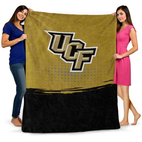 ucf knights gradient dots gold blanket fashion forward