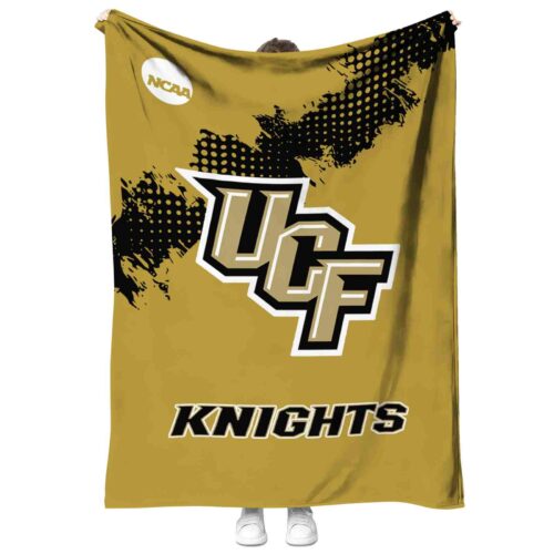 ucf knights grunge texture gold blanket best selling