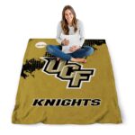 ucf knights grunge texture gold blanket best selling