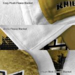 ucf knights grunge texture gold blanket best selling