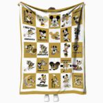 ucf knights mickey minnie gold white blanket best selling