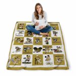 ucf knights mickey minnie gold white blanket best selling