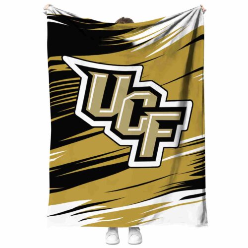 ucf knights paint streaks gold white blanket best selling