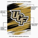 ucf knights paint streaks gold white blanket new arrival