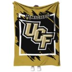 ucf knights splatter effect gold blanket best selling