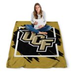 ucf knights splatter effect gold blanket best selling