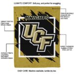 ucf knights splatter effect gold blanket best selling