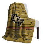 ucf knights striped pattern gold blanket best selling