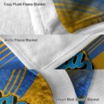 ucla bruins diagonal stripes blue blanket best selling
