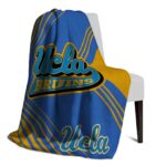 ucla bruins diagonal stripes blue blanket best selling