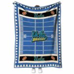 ucla bruins football field blue blanket best selling