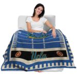 ucla bruins football field blue blanket best selling