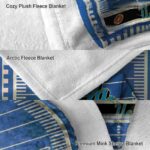 ucla bruins football field blue blanket best selling