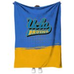 ucla bruins gradient dots blue blanket best selling