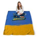 ucla bruins gradient dots blue blanket best selling