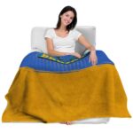 ucla bruins gradient dots blue blanket best selling