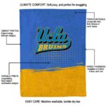 ucla bruins gradient dots blue blanket best selling