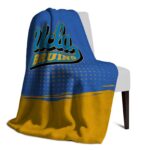 ucla bruins gradient dots blue blanket best selling