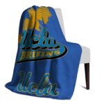 ucla bruins grunge texture blue blanket best selling