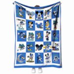 ucla bruins mickey minnie blue white blanket best selling