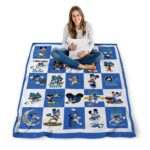 ucla bruins mickey minnie blue white blanket best selling