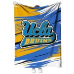 ucla bruins paint streaks blue white blanket best selling