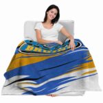 ucla bruins paint streaks blue white blanket best selling
