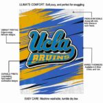 ucla bruins paint streaks blue white blanket best selling