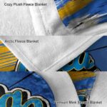 ucla bruins paint streaks blue white blanket best selling