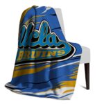 ucla bruins paint streaks blue white blanket best selling