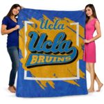 ucla bruins splatter effect blue blanket best selling