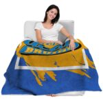 ucla bruins splatter effect blue blanket best selling
