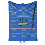 ucla bruins striped pattern blue blanket best selling
