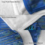 ucla bruins striped pattern blue blanket best selling
