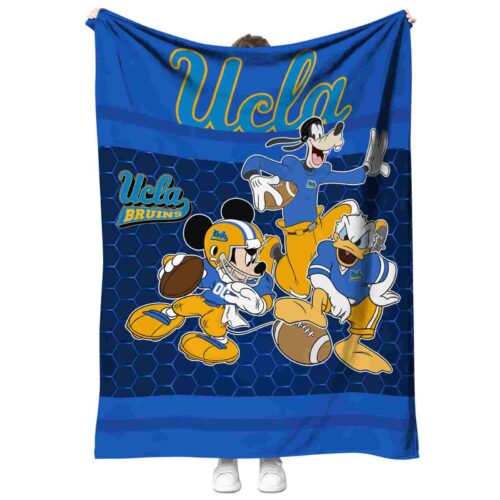 ucla bruins three musketeers blue blanket best selling