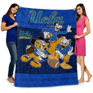 ucla bruins three musketeers blue blanket fashion forward