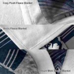 uconn huskies diagonal stripes blue blanket best selling