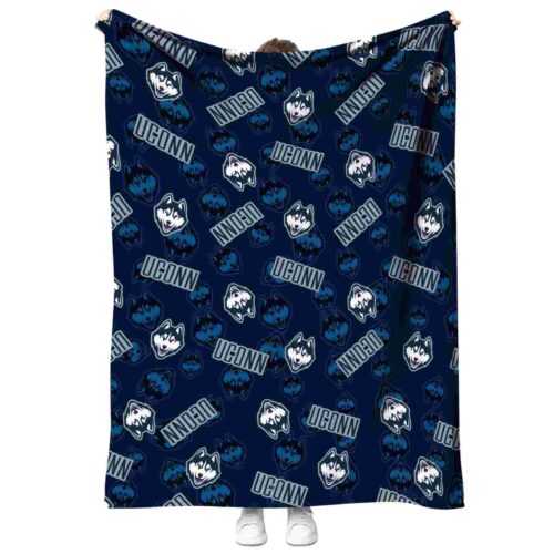 uconn huskies diehard fans blue blanket best selling