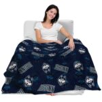 uconn huskies diehard fans blue blanket best selling