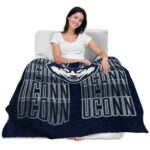 uconn huskies fan pride blue blanket best selling