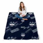 uconn huskies fan spirit blue blanket best selling
