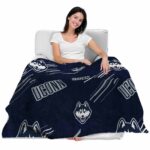 uconn huskies fan spirit blue blanket best selling