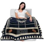 uconn huskies football field blue blanket best selling