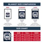 uconn huskies splatter effect blue blanket best selling