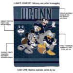 uconn huskies three musketeers blue blanket best selling