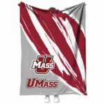 umass minutemen brushstrokes red white blanket best selling
