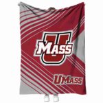 umass minutemen diagonal stripes red blanket best selling